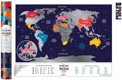Скретч-карта світу 1DEA.me Travel Map Holiday World (HW)