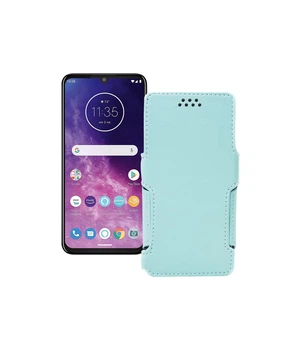 Чохол-книжка з екошкіри для телефону Motorola One Zoom Небесний
