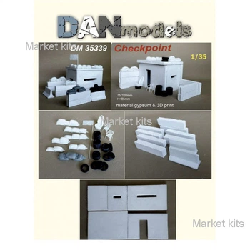 Аксессуары для диорамы. Контрольно-пропускной пункт (гипс) 1:35 DAN models (DAN35339)