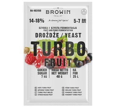 Винні дріжджі Browin Turbo Fruit 40 г