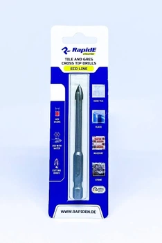 Свердло по камню та граніту RapidE CROSS TIP ECO LINE 4 мм (квадро) (НФ-00002748)