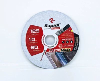 Алмазний диск RapidE RAZORMAXX (ультратонкий) 125 мм R9792 для різу та шліфування (вакуумне спікання) (НФ-00002782)