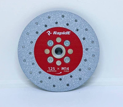 Алмазний диск RapidE VACUMAXX 125 мм R9775 для різу та шліфування з алюмінієвим фланцем М14 (НФ-00002780)