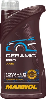 Моторное масло Mannol 7726 Ceramic Pro синтетическое 10W-40 1 л