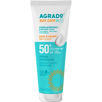 Крем Agrado солнцезащитный для лица SPF50+ 75 мл