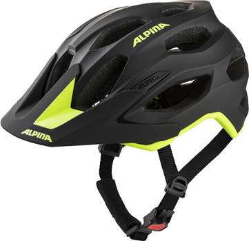 Kask rowerowy Alpina Carapax 2.0 57-62 cm Black-Neon Yellow Matt (4003692310576)