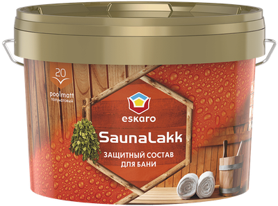 Лак для сауни Eskaro Saunalakk напівматовий Безбарвний 2.4 л
