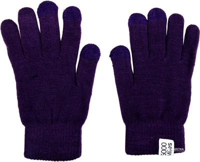Перчатки шерстяные вязаные 5000 Miles One Size Purple (5M_GL_118)