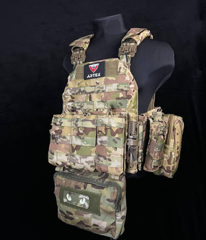 Комплект плитоноска ARTEX, бокові камербанди, рюкзак, напашник + 7 підсумків.