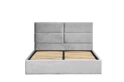 Двуспальная кровать RidneTut Johnson Lite 160х200 см Lili 94 Серая (33432-1112094)