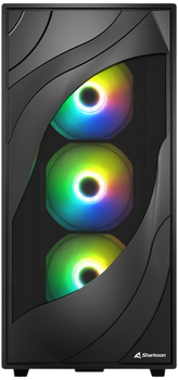 Корпус Sharkoon Rebel C80G RGB Black (4044951041152)