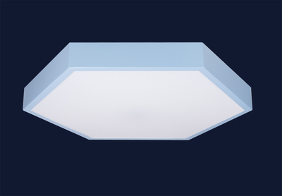 Потолочная LED люстра 70W с пультом Levistella шестигранной формы 2700/4000/6000К голубая IP20 752L75 BLUE