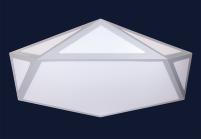 Потолочная LED люстра 90W с пультом Levistella геометрической формы 2700/4000/6000К серая IP20 752L68 GRAY