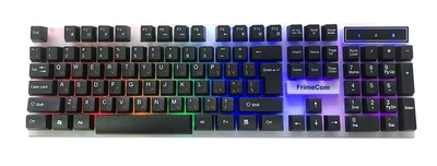 Клавіатура FrimeCom FC-801А-USB Black USB (ігрова, Rainbow LED, мембранна)