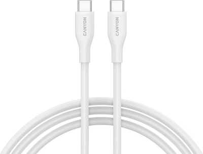 Kabel Canyon CC60SC10 Type-C to Type-C 60W 1 m Silicon White (CNS-CC60SC10W)