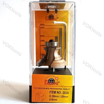 Фреза ГЛОБУС 2036 кромочная фигурная d8 D38 h20