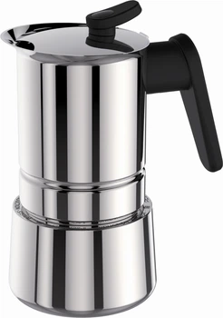 Kawiarka Pedrini Metal na 6 filiżanek 360 ml srebrzysta do indukcji (02CF038)