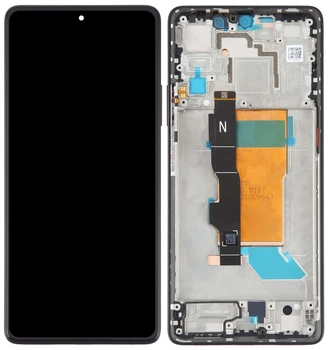 Дисплей модуль тачскрин Xiaomi Poco F5 черный TFT с рамкой High Copy