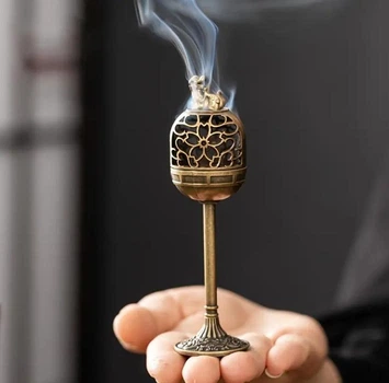 Металлическая аромалампа Pixiu курительница для благовоний 11,5*3 см (EG4045)