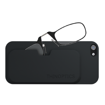 Очки для чтения Thinoptics +1.50 Черные + Чехол iPhone 5/5S Черный (1.5BBI5)