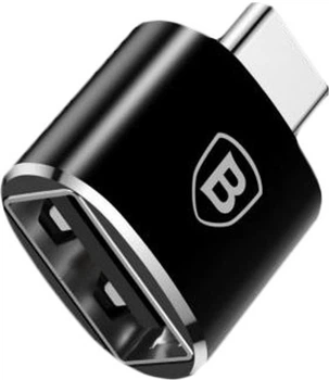 Адаптер Baseus USB Female To Type-C Male Adapter Converter Black