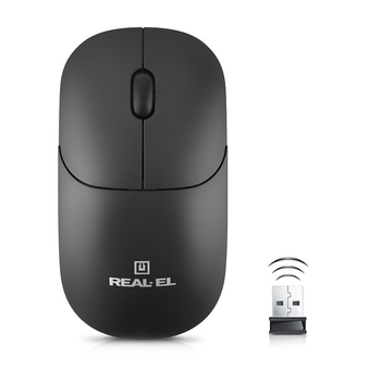 Мышь беспроводная REAL-EL RM-311 W Black Store