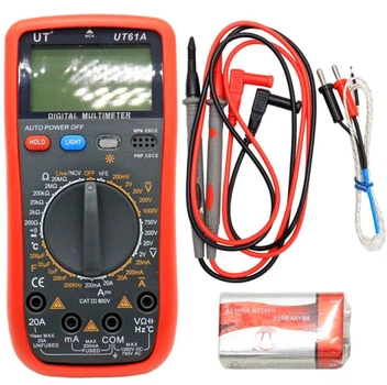 Цифровой мультиметр Standard Digital Multimeters с подсветкой экрана с высокой точностью UT-61A