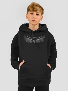 Худі дитяче Dubhumans Wings of Liberty Чорне XS (110-116 см) (WOL-HK-B-XS)