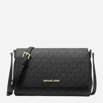 Сумка крос-боді через плече зі штучної шкіри маленька Michael Kors 35H8GTTC6B Чорна (192877958789)