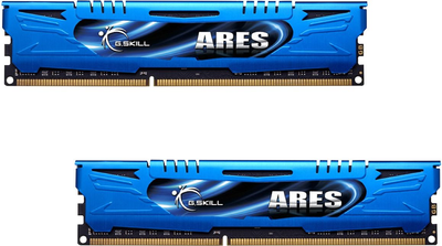 Оперативна пам'ять G.Skill DDR3-2400 8192MB PC3-19200 (Kit of 2x4096) Ares LP Series Blue (F3-2400C11D-8GAB)