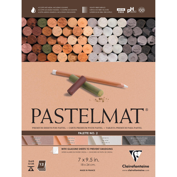 Блок-склейка Clairefontaine Pastelmat №2, 18x24 см, 12 листів