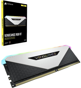 Pamięć RAM Corsair DDR4-3200 32768MB PC4-25600 (Kit of 2x16384) Vengeance RGB RT White (CMN32GX4M2Z3200C16W)