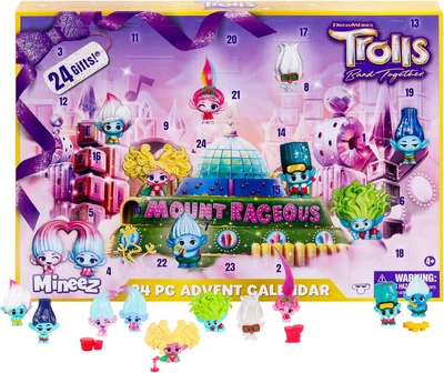 Ігровий набір Адвент календар Тролі Мініза DreamWorks Trolls Band Together