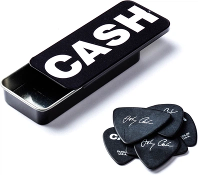 Набор медиаторов Dunlop JCPT04H Johnny Cash Bold Heavy Pick Tin 6 шт (R119105)