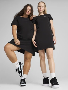 Сукня-футболка коротка літня жіноча Puma Ess Small No. 1 Logo Slim Dress 68497401 XS Black (4067983675201)