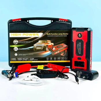 Пускозарядное устройство/бустер для авто 28000mAh 4 USB Jump Starter QY39 Черно-красный