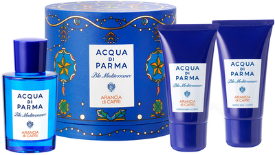 Zestaw unisex Acqua Di Parma Blu Mediterraneo Arancia di Capri Woda toaletowa 75 ml + Balsam do ciała 40 ml + Żel pod prysznic 40 ml (8028713815508)