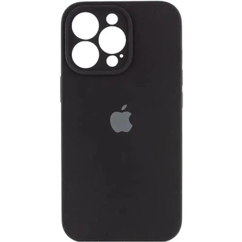 Чохол Silicone Premium case з захистом камери для iPhone 13 Pro Full Camera Protective black 9712