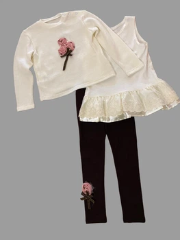 Костюм для дівчинки трійка Baby Angel 104 см Комбінованний