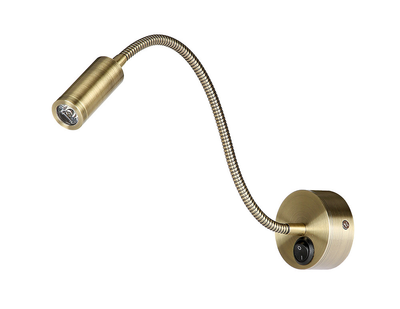 Светодиодное бра 3W настенное Levistella с гибким корпусом 4000K бронзовое IP20 920V4001 BRONZE