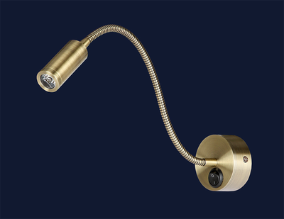 Светодиодное бра 3W настенное Levistella с гибким корпусом 4000K бронзовое IP20 920V4001 BRONZE