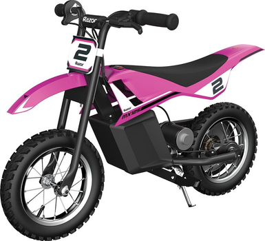 Дитячий електричний мотоцикл Razor MX125 Dirt Рожевий (845423025373)