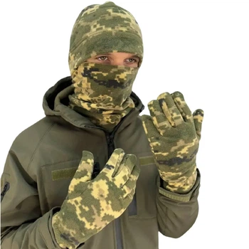 Комплект (шапка, бафф, рукавички) Ranger RA89581 58-61 Піксель
