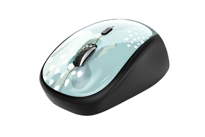 Безшумна бездротова миша TRUST Yvi Wireless Mouse - blue brush (TR24442)
