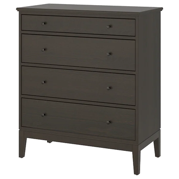 Комод на 4 ящика IDANAS IKEA 904.587.68 темно-коричневый