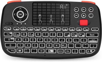 Беспроводная клавиатура Rii mini i4 Черная