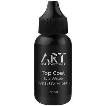 Топ для нігтів ART Top No Wipe With UV Filters топ для гель-лаку без ЛШ з УФ фільтрами 30 мл
