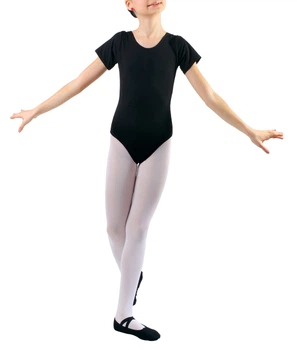Купальник для танців з рукавом-футболка Dance & Sport N 6028-2 Чорний S/110-116