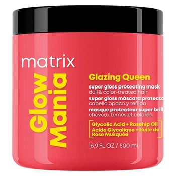 Маска Matrix для интенсивной защиты цвета и яркого блеска окрашенных волос Glow Mania Glazing Queen Mask 500 мл