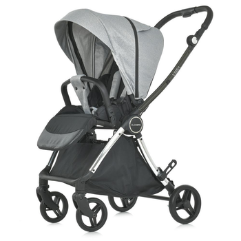 Детская прогулочная коляска с реверсивным блоком El Camino ME 1078 VERSA Melange Gray нагрузка 15 кг